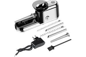 KUGUAN Cigarette Rolling Machine Electric Automatic Injector Tobacco Roller Maker 3 in 1Portable Good for Regular King Size 8mm /Slim 100s Size Tube/Pre Roll Cones (Black)