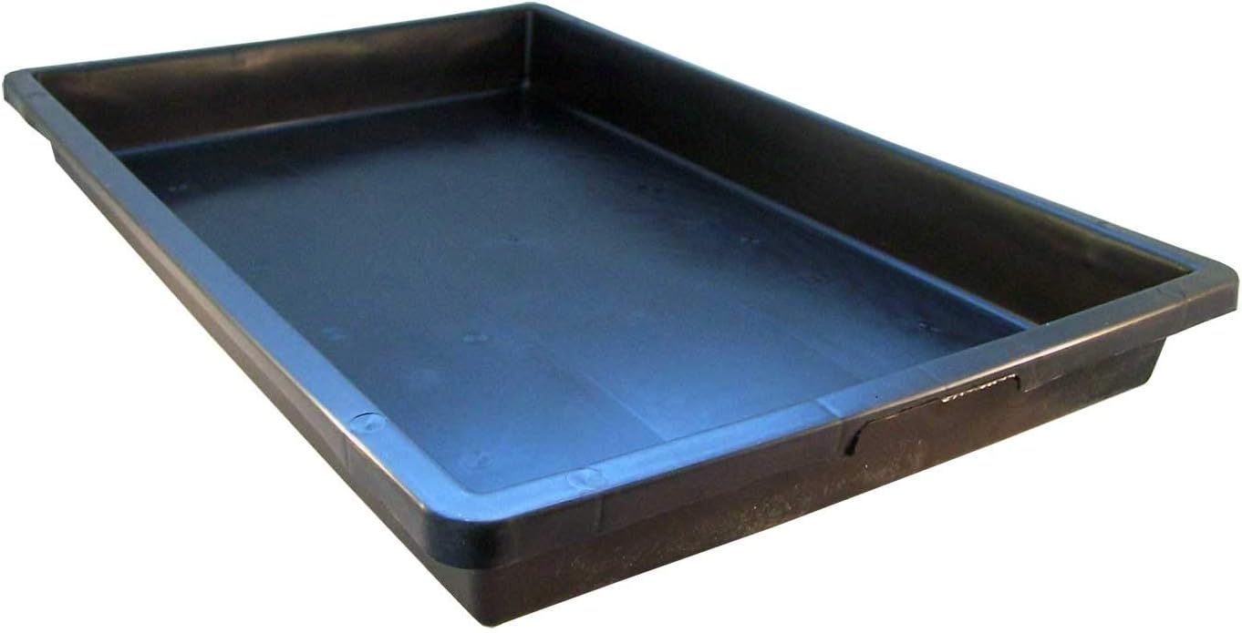 UDOPEA Manna Profi Pflanzschale 60 x 40 x 6,5 cm stabile Gewächshaus-Wanne ohne Bodenlöcher wasserdicht für Pflanzen, Anzuchten, Garten (1) (1)