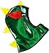 Great Pretenders Reversible Knight Dragon Hood, Green/Silver (One Size)