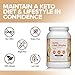Keto Diet Shake with 70:20:10 Ratio Keeps You In Ketosis-Perfect For Low Carb High Fat Lifestyle - Less than 3g Net Carbs per Serve - Vanilla Flavor - 27 Servings
