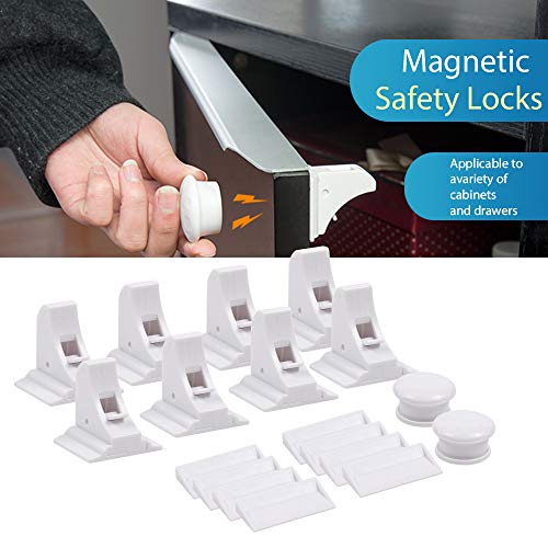 Mookis Baby Proofing Kit Child Safety Set Magnetic Cabinet Lock Corner Guards & Outlet Covers Child Safety Locks 34 Pcs