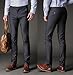 FLY HAWK Mens Business Casual Dress Pants Stretchy Straight Leg Dress Trousers Grey Slacks US Size 31