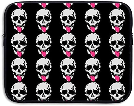 FPDragon Skull Stretched Tongue Printed LAPTOP SLEEVE Two-sided Computer Bags Laptop Sleeve 13/15 Inch Notebook Bag