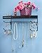 Mango Steam Wall-mounted Jewelry Organizer Shelf (17 Inch, Black)
