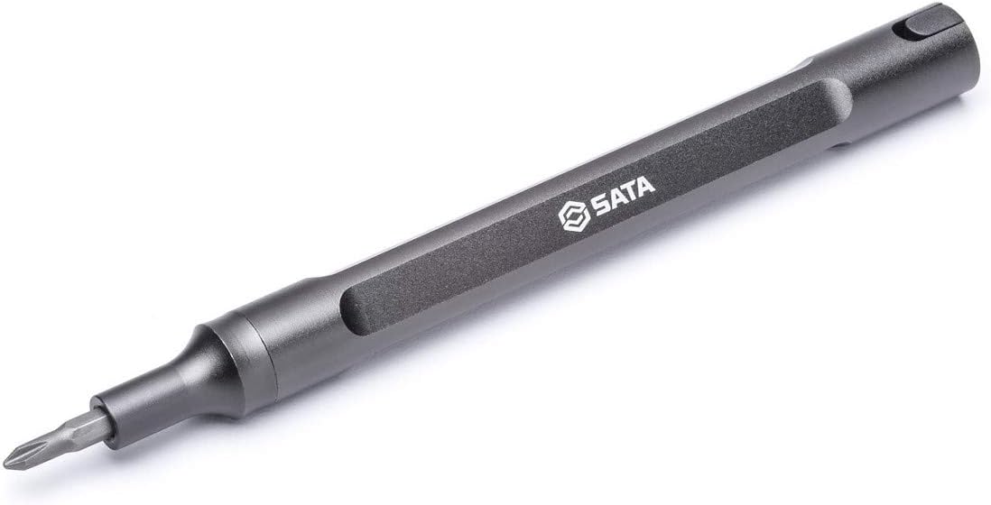 SATA Multifunctional Precision Screwdriver Set with Micro Pen-Style Screwdriver Handle and Case for Storage, Impact Rated, 25-Piece - ST05108-03 - - 
