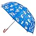 Babalu Kids Umbrella - Childrens 18 Inch Rainy Day Umbrella - Raining Cats and Dogs Blue/Red