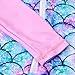 uideazone Infant Toddler Baby Girls Colorful Fish Scale Mermaid One-Piece Swimwear Swimsuit Bathing Suit for 12-18 Months Pink