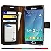 Note 5 Case, Abacus24-7 Samsung Galaxy Note 5 Wallet with Flip Cover and Stand, Brown