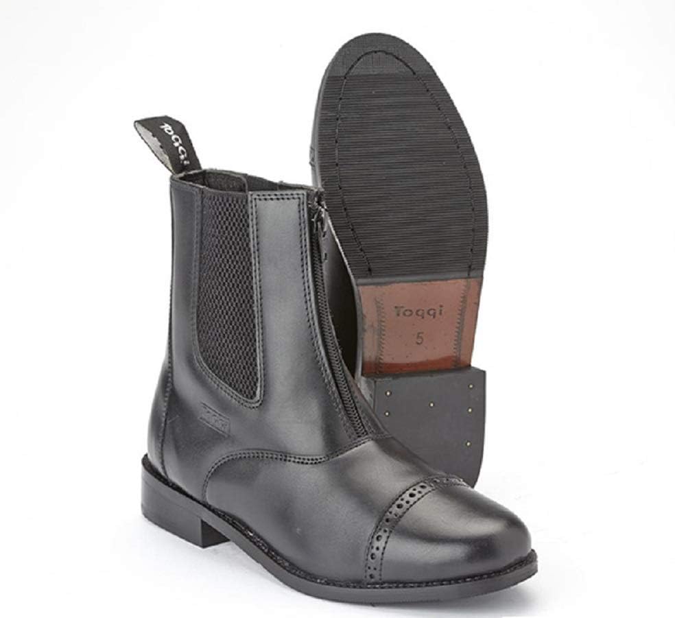 Toggi Augusta Child's Zip-up Leather Jodhpur Boot In Black, Size: 2