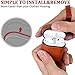 UTOPER AirPods Case Genuine Leather Case for Airpods 2 Cover Portable Stand Case for Apple AirPods 1 & New Airpods 2 Protective Shockproof Case with Buckle and Lanyard (Brown)