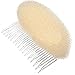Women's Hair Styler Volume Bouffant Beehive Shaper Bumpits Bump Foam On Clear Comb Xmas (Beige)