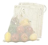 Ecobags Organic Net Produce Bag, large - Pack of 3