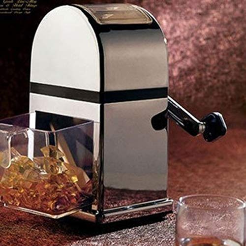 Tanchen Stainless Steel Home Bar Manual Ice Crusher Shaver Machine Tray & Scoop Maker