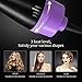 Hair Dryer Brush, ASOGO One Step Hair Dryer & Volumizer，4 In 1 Negative Ion Hot Air Brush for Drying & Straightening & Curling, Salon Ceramic Electric Rotating Blow Dryer Brush(Purple 110V US outlet)