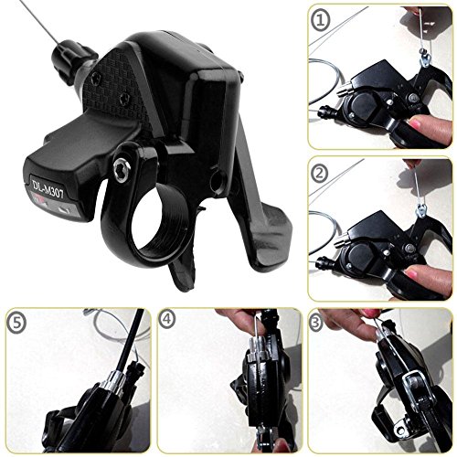 Alloet 3X7 Mountain Bike Bicycle Speed Shifter Trigger Brake Lever Set