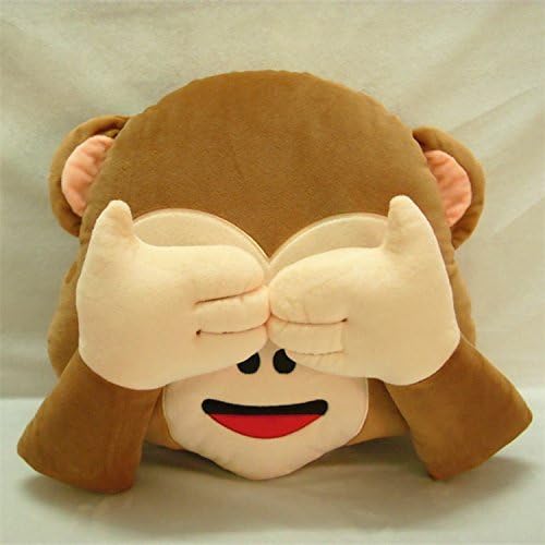 monkey emoji cushion