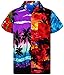 V.H.O. Funky Hawaiian Shirt, Shortsleeve, Mondy, Multicoloured, XL