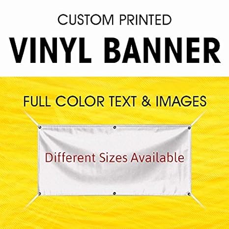 Amazon Com Custom Full Color Vinyl Banners With Grommets True