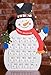 Tall Snowman Advent Calendar by Clever Creations | 24 Day Countdown to Christmas Calendar | Premium Christmas Decor | Painted Snowman with Merry Christmas Scarf | 100% Wood Construction | 18.75” Tall