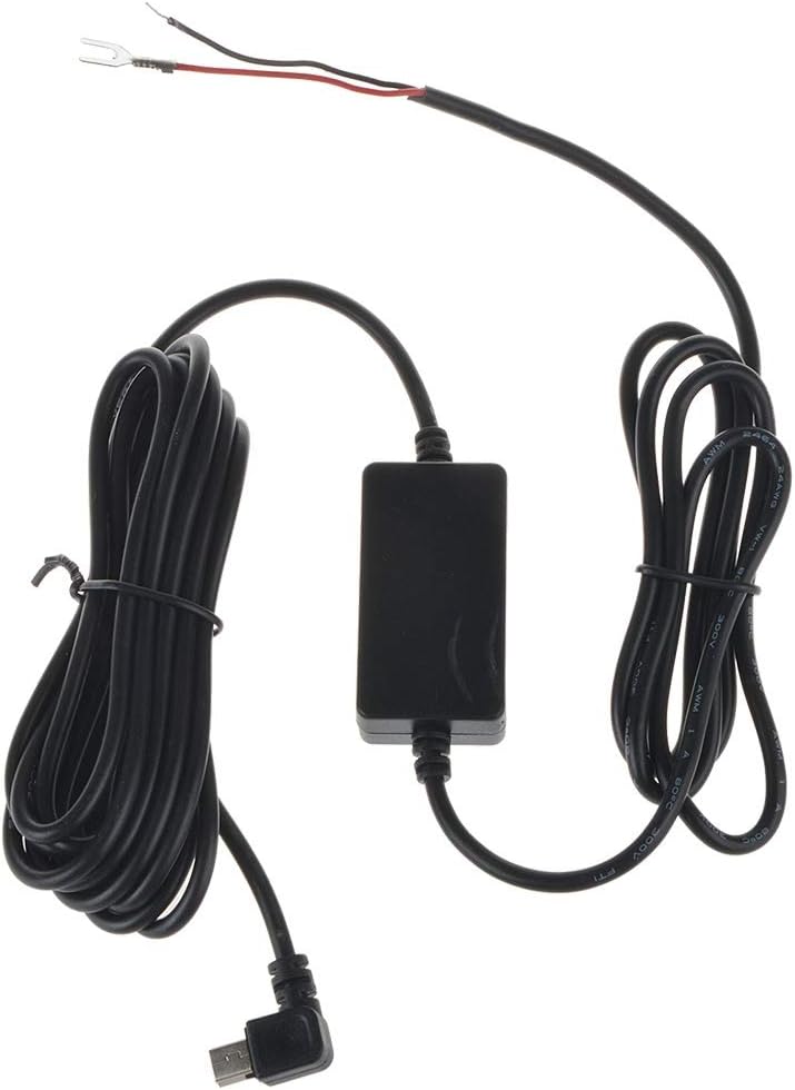 Digipartspower10ft USB Hardwire Car Charger Power Cable Cord for PAPAGO GoSafe 520 P3 Dashcam