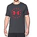 Under Armour Men's Freedom T-Shirt, Carbon Heather/Red, XXX-Large