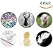 EVERMARKET Premium Expanding Stand Pop Grip Mount Holder Sockets for iPhone X, Galaxy S8,all Cellphones and Tablets (6 Pack Style 2)