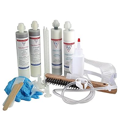 DIY Leaky Basement Wall Crack Repair Kit (10 ft.) with Removable Surface Seal-n-Peel for Homeowners - Repair Poured Concrete Foundation Wall Cracks, the Waterproofing Contractor's Preferred Solution