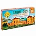 Smart Builder Wood Cabin Logs Building Toys - Preschool Education Toy - Master 400 Piece Log Set with14 Bonus Building Accessories - Real Wood Blocks Game Kit for Girls and Boys
