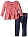 Nautica Girls' Puff Fill Vest Yarn Dye Striped Top Lurex Stitching
