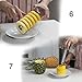 Premium Pineapple Corer Cutter Slicer and Peeler, Industrial grade stainless steel 3 in 1 Tool, Ideal Gift, comes with FREE pineapple recipe ebook, EXCLUSIVELY distributed ONLY by Gesalt