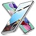 ESR Mimic Case Compatible for The Galaxy A51 9H Tempered Glass Back Cover [Mimics The Glass Back][Scratch-Resistant] + Soft Silicone Bumper [Shock Absorption] for The Samsung Galaxy A51, Clear