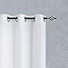 jinchan White Curtains for Living Room Waffle Weave Window Curtains Drapes Grommet Privacy Curtain Panels for Bedroom 95 Inches Length 2 Panels