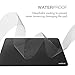 multifun Reusable Non-Slip Rubber Mouse Pads Waterproof Ultra Thin for Mac Black