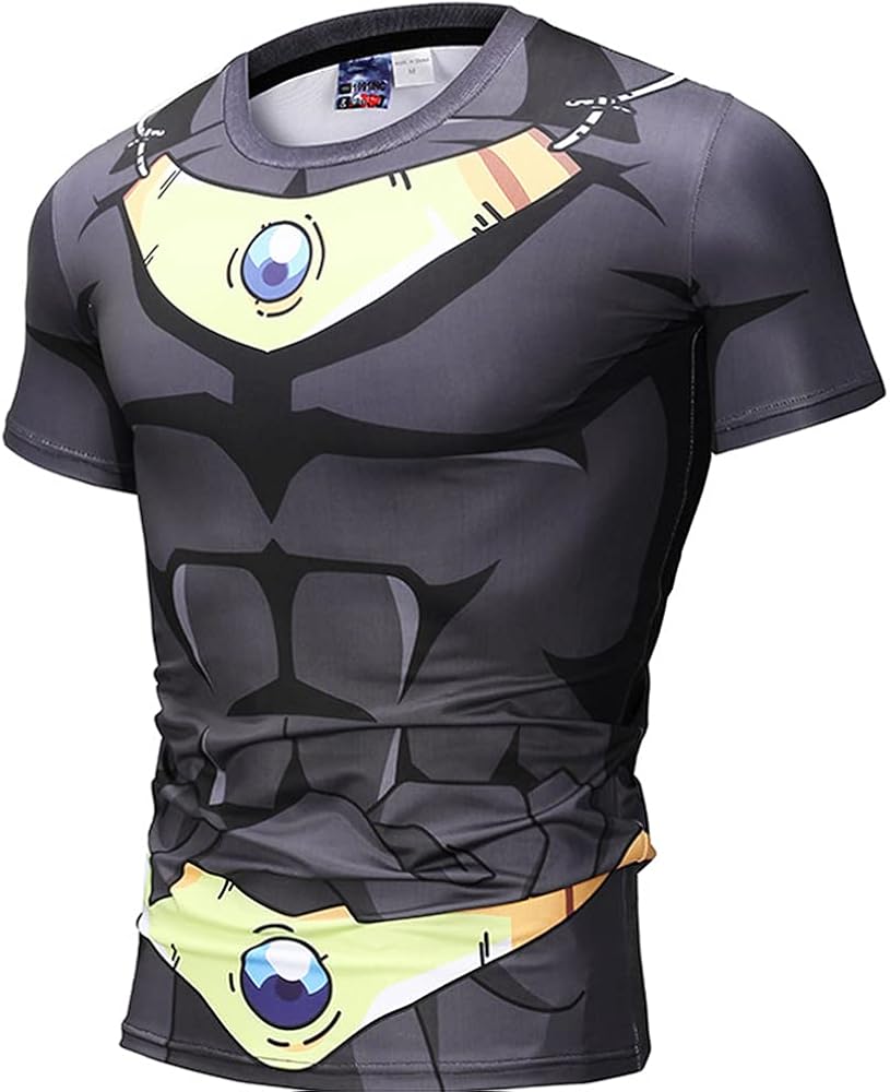 NINAINAI 3D tShirt Muscle Man Anime Print Short Sleeve tShirt Amazon
