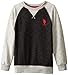 U.S. Polo Assn. Big Boys' French Terry Pullover, Marled Black, 10/12