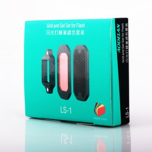 Grid and Gel Set for Flash Gels Lighting Filter Kit for Canon, Nikon,Olympus, Nissin, Sony, Godox, Yongnuo,Neewer,Altura Camera Flash Light - Thumbnail 7