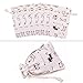 Amariver 24 Pcs Cute Cat Burlap Drawstring Bag Double Drawstring Linen Bags Reusable Linen Pouches, Perfect for Jewelry Pouch, Wedding Birthday Parties Favor, Gift/Candy Bags, Set of 24