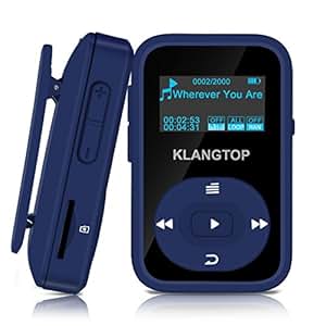 Amazon.com: MP3 Player 8GB Bluetooth KLANTOP Digital Clip ...