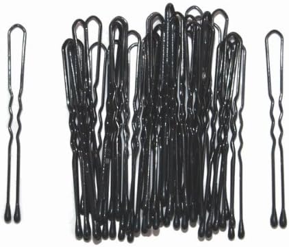 Amazon Com 4 5cm Black Metal Waved U Shape Hair Pins Grips Bun Up