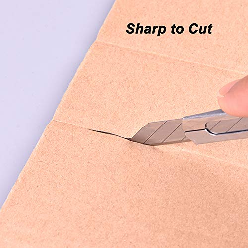 image for WEKOIL 60 Pcs Snap off 9mm Utility Knife Blades Sharp 30 Degree Blades