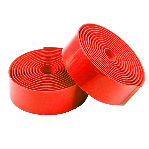 SODIAL(R) Road Bike Bicycle Cork Handlebar Bar Grip Wrap Tape + 2 Bar Plugs-Red - Thumbnail 4