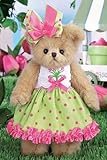 Bearington Becca Blooming Dressed Teddy Bear Stuffed Animal Toy 10