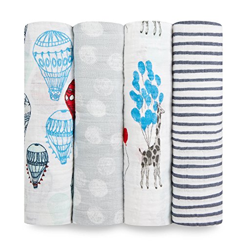 aden + anais swaddle 4 pack, dream ride