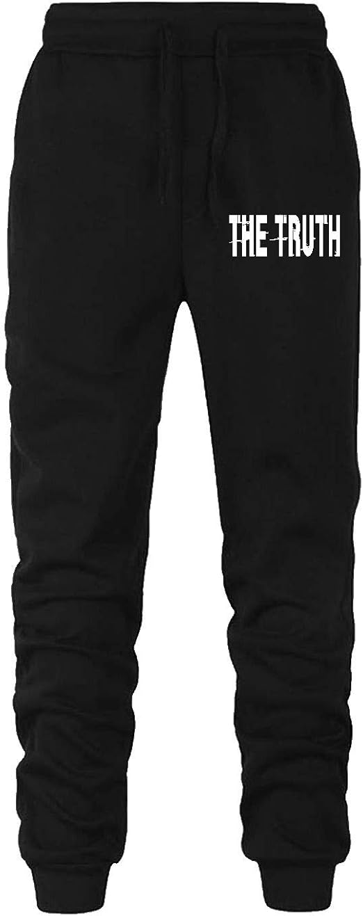 The Truth Pants Pantalones de deporte para hombre, Negro, XXLarge