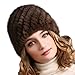 FURTALK Womens Girls Real Mink Fur Knitted Hat Winter Beanie Warm Cap