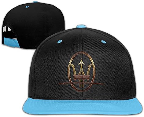 JSWALA Unisex Kids Maserati Logo HIP Hop Baseball Caps Snapback Hats RoyalBlue