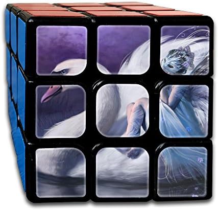 Smooth Sequential Puzzle Toy Fantasy Swan Speed Cube Standard 3x3 Speedcubing Puzzle, IQ Games Puzzles