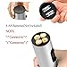 Electric Wine Opener, Cordless Battery Powered Wine Bottle Opener with Foil Cutter, Metallic Finish (Silver)