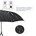 Umbrella, AIGUMI C-Shaped handle Golf Umbrella Car Reverse Umbrella Waterproof Reverse Folding Double Layer Inverted Self Standing Umbrella(Sky-Blue)