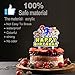 Cartoon Cake Topper Happy Birthday Blue Video Game Theme Decor Picks for Baby Shower Birthday Acrylic Party Decorations Supplies